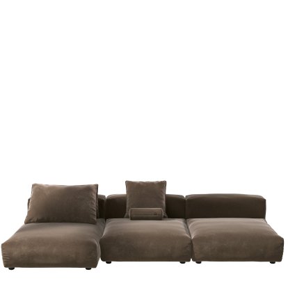Vetsak Sofa Set 4, Suave - Expresso, Avec coussin