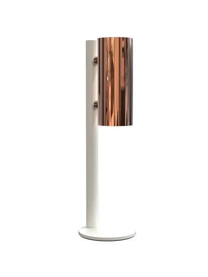 Nova distributeur de Désinfection De Table, Blanc mat, Cuivre poli