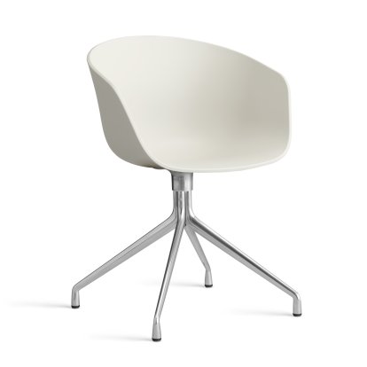 Chaise pivotante About A Chair AAC 20, Melange cream 2.0, Aluminium poli