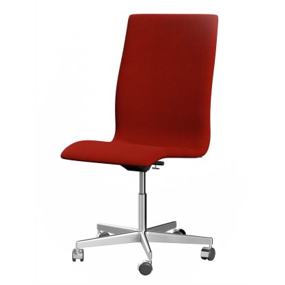 Chaise Oxford, Sans accotoirs, Dossier moyen, Piétement à roulettes, Hallingdal 65, 600 - Orange