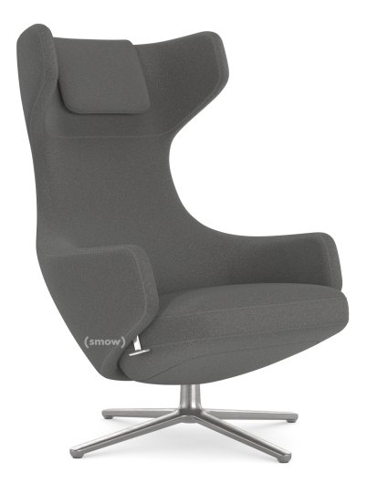 Fauteuil Grand Repos, Fauteuil Grand Repos, Tissu Cosy 2 Classic Grey, 45 cm, Poli