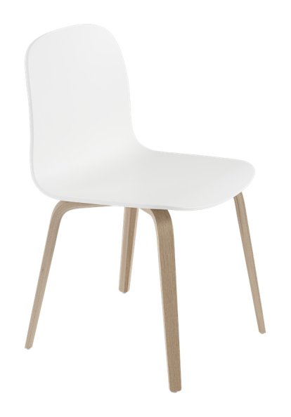 Chaise Visu, Chêne/Blanc