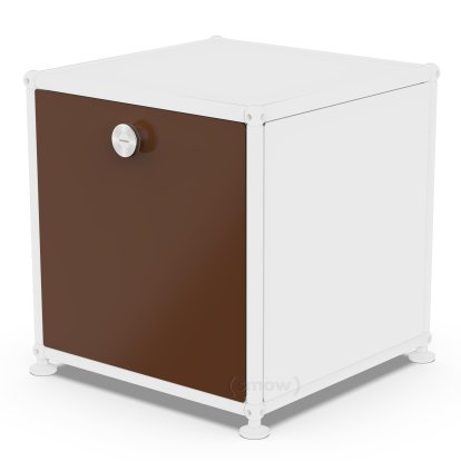 Porte abattante USM Haller, 35 cm x 35 cm, Marron USM