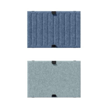 USM Haller Soft Panel Duo pour étagère USM, 50 cm x 35 cm, Bleu / Bleu clair