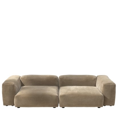 Vetsak Sofa Set 2, L, Cord velours - Sable, Sans coussin