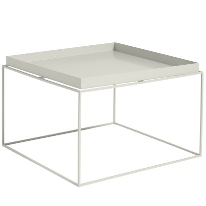 Table avec plateau Tray , H 35/39 x L 60 x P 60 cm, Gris foncé