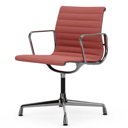 Aluminium Chair EA 103 / EA 104, EA 103 - non-pivotante, Rouge coquelicot / ivoire, Poli