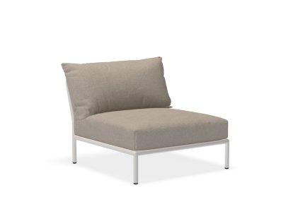Fauteuil lounge Level 2, Muted White, Ash