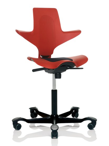 Capisco Puls 8010, Red, Xtreme noir, Noir