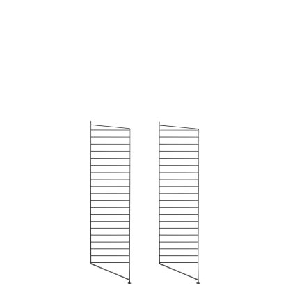 Échelle sur pied String System, Lot de 2, 115 x 30 cm, Noir