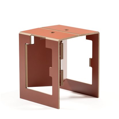 Tabouret pliant Falter, Orange brûlé