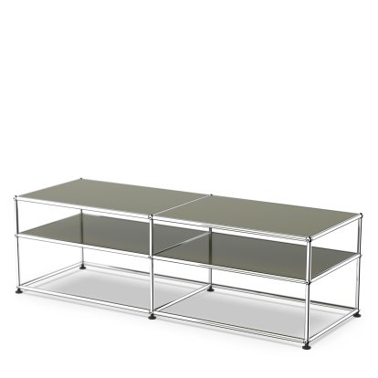 USM Haller table d'appoint type 1, Métal, Vert olive RAL 6003