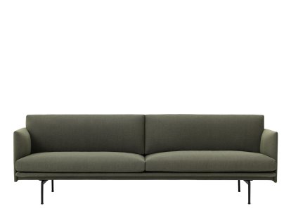 Canapé Outline , 3 places, Tissu Fiord 961 - Gris-vert