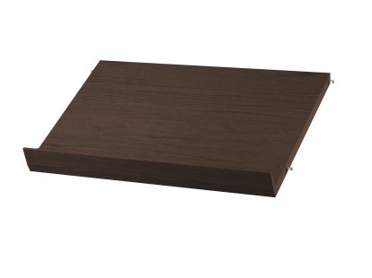 String System présentoir à revues bois massif , 58 x 30 cm, Placage de chêne foncé