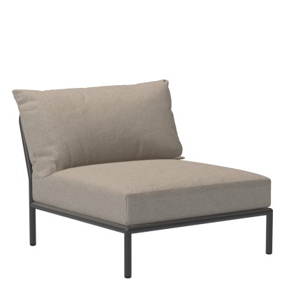 Fauteuil lounge Level 2, Gris foncé, Ash