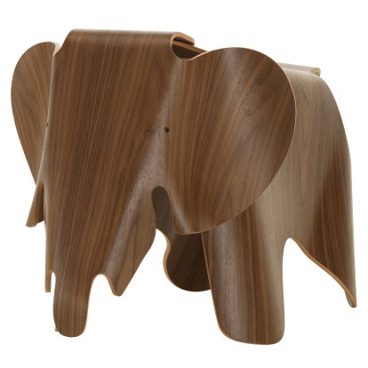 Eames Elephant Plywood, Noyer naturel