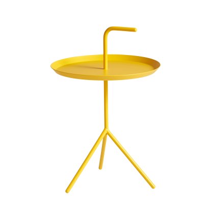 Table DLM - Don't Leave Me, Ø 38 x H 58 cm, Jaune soleil