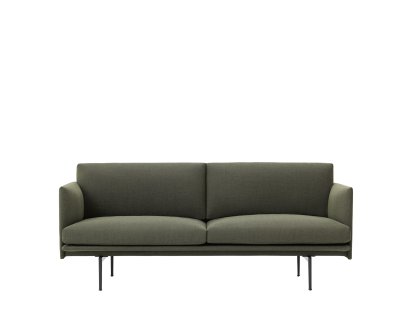 Canapé Outline , 2 places, Tissu Fiord 961 - Gris-vert