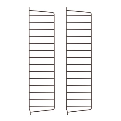 Échelle murale String System, Lot de 2, 75 x 20 cm, Brun foncé