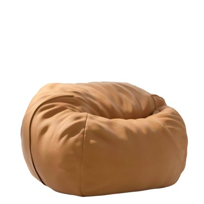 Beanbag Vetsak, M (H 70 x Ø 110 cm), Cuir - Marron