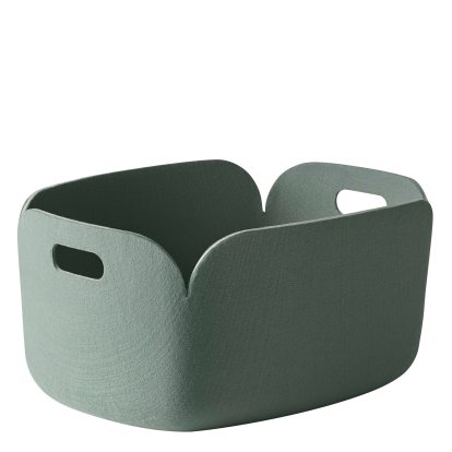 Panier Restore, L 48 cm × l 35 cm, Vert mousse