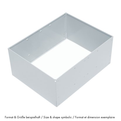 Cadre métallique pour porte coulissante USM Haller, 75 x 50 x 35, Argent mat USM