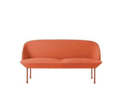 Canapé Oslo, 2 places, Tissu Steelcut tangerine