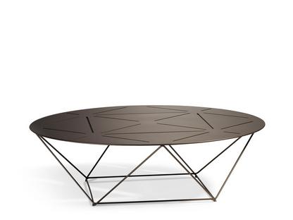 Table d'appoint Joco H 26 x ø 90 cm |Peint par poudrage bronze mat