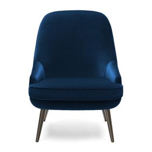 Fauteuil 375 Dossier haut|Tissu Harald océan