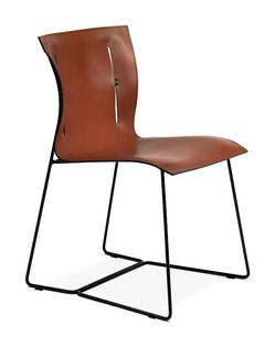 Chaise Cuoio Cuir Saddle sherry|Sans accoudoir