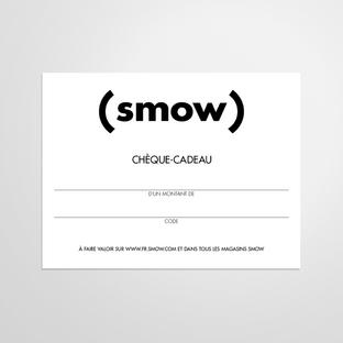 Bon cadeau smow 500 EUR|Bon PDF par e-mail|Français